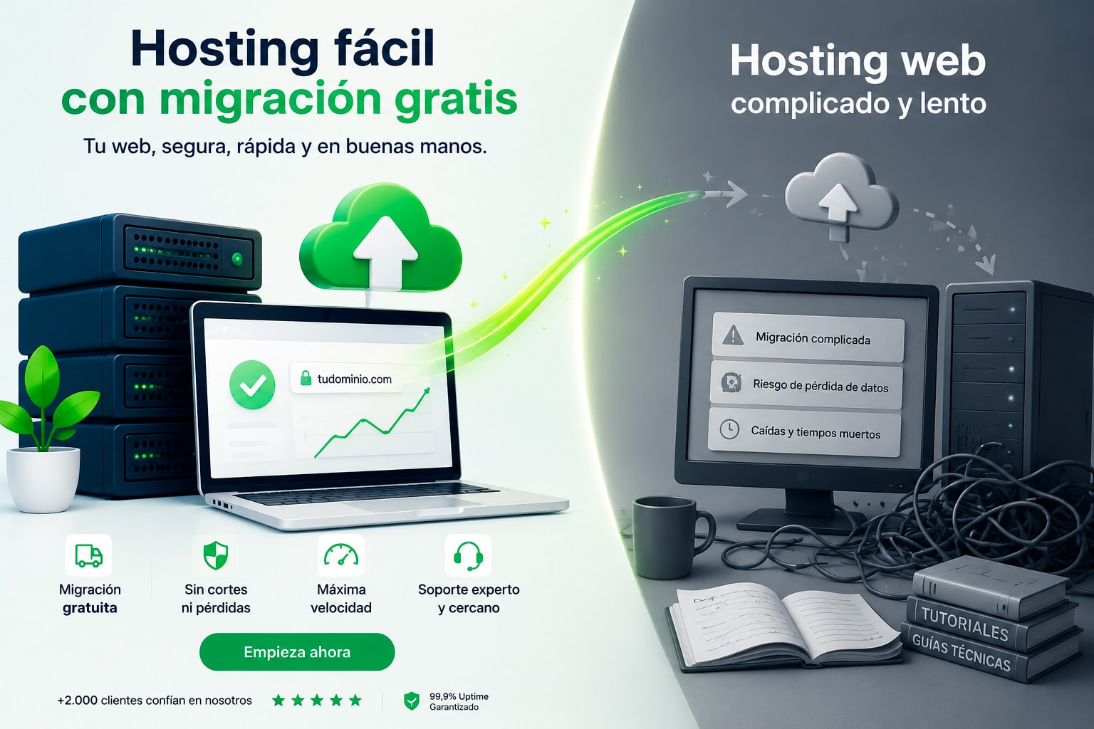 hosting facil con migracion incluida